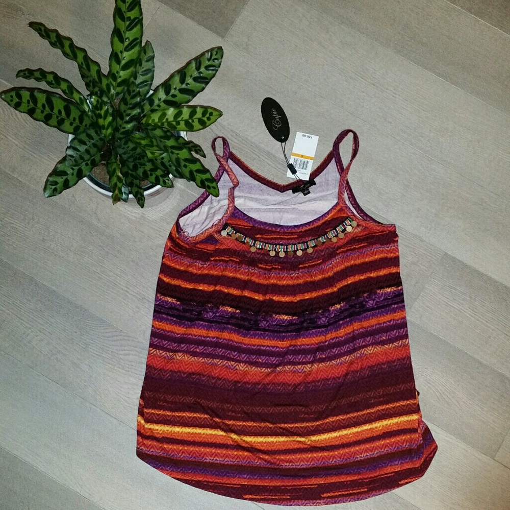 Cupio patterned tank top